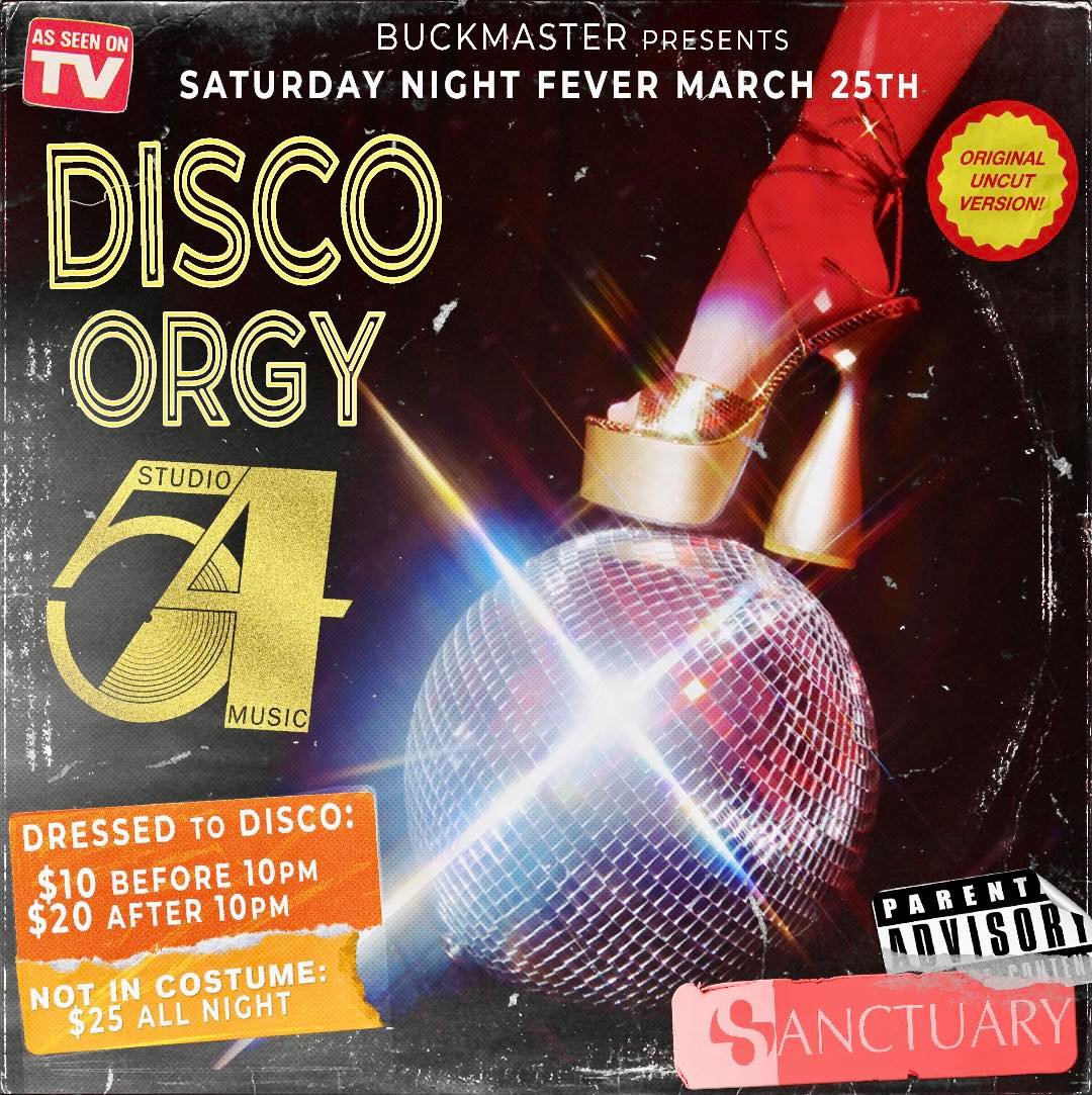 Studio 54 Disco Orgy - Sanctuary Club