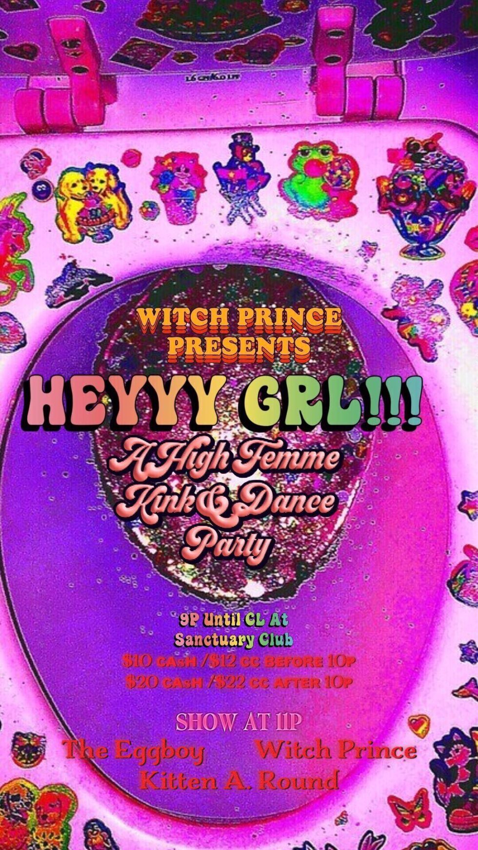 Heyyy Girl High Fem Dance And Kink Party Sanctuary Club 